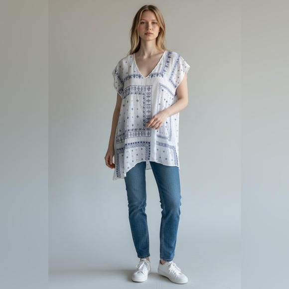 Johnny Was Oversized Boho Top - Picture 15 of 15